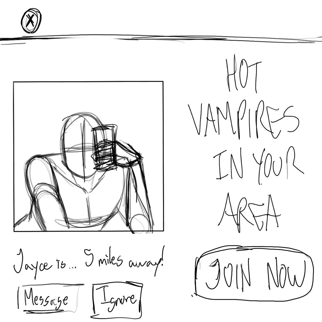Pop Up Ad Sketch